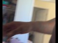 Chocolate ass clapping on big dick