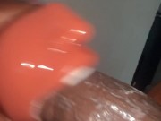 How I stretched my  toy after making a tribute to a hot bbc slut