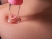 Exploring my new Belly Button and Navel fetish with vacuum pumps. Innie and outie