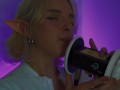 ASMR Intense Ear Licking (Close Up) with Elsa (3Dio, 4K)