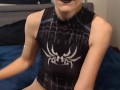 Venom Spidergirl gets pussy destroyed by Long black dildo - catch the full video on OF