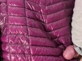 Cum on Girlfriend's Shiny Pink G.W. Down Jacket