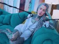 Tattoo Model Pornstar Anuskatzz talks about jelousy ASMR Youtube channel: ASMRkatz SFW inked hippie