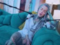 Tattoo Model Pornstar Anuskatzz talks about jelousy ASMR Youtube channel: ASMRkatz SFW inked hippie