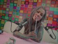 Tattoo Model Pornstar Anuskatzz licks lolliepop ASMR Youtube channel: ASMRkatz SFW inked hippie