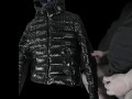 Big Cumshot on my Girlfriend's Luxurious Black 'R' Super soft Shiny Down Jacket !!