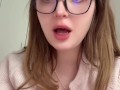 CUM and listen to me! SECRET facetime call from a young busty French teacher