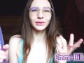 Skinny Teen fucks her Large Labia Pussy creamy!