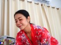 Oriental Cock Sucking MILF gets Mouthful of Cum