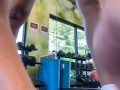 Flashing my Pussy & Tits in a Public Gym While Working Out | Steph in Space