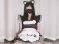 a beautiful cosplay girl is masturbating.I am not a hkdoll