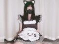 a beautiful cosplay girl is masturbating.I am not a hkdoll