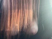 Italian Big Tits Milf Showing her Big Horny Boobs For the camera Hard big nipples close up