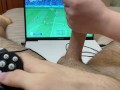 He tries to play FIFA while she plays with his COCK!!! (Man City vs Liverpool)