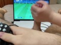He tries to play FIFA while she plays with his COCK!!! (Man City vs Liverpool)