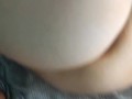 Real anal on the head of the penis, with the end on the appetizing buns of Marta