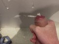 Busy College Bathroom Jerk Off - 18 Y/O Twink Big Cumshot