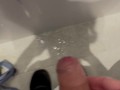 Busy College Bathroom Jerk Off - 18 Y/O Twink Big Cumshot