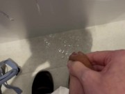 Busy College Bathroom Jerk Off - 18 Y/O Twink Big Cumshot