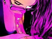 SUPER SLOW BLOWJOB | UP CLOSE | Animated | EDM