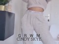 GRWM topless thong Calvin klein X Lounge underwear