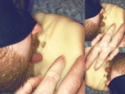 Masturbation with my blowjob toy and my Kendra Lust fake pussy & ass toy