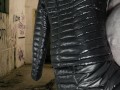 Cuming on Girlfriend's Shiny Black G.W. Down Jacket