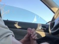 cruising park, touching my cock at the car parked on the street