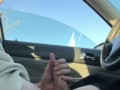 cruising park, touching my cock at the car parked on the street