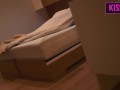 Step son can't rest at couch, so watch on step mom masturbation and fuck her later in share bed
