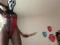 Villain x Villain: ghost face/harley quinn snippet