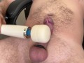 Crazy orgasm cumshot with my Hitachi Magic Wand
