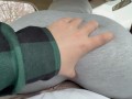 Riding and Grinding Shy Stepbro in Tight Leggings till Cum