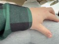 Riding and Grinding Shy Stepbro in Tight Leggings till Cum