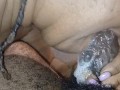 ALL MOUTH AND WET TONGUE ON FAT GORILLA DICK!!!!!!!!!!