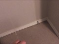 Pissing all over my bedroom carpet and wall, while fingering my Pee Hole and almost caught