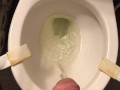 Power Pissing in the toilet after two beers
