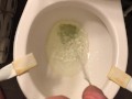 Power Pissing in the toilet after two beers