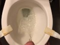 Power Pissing in the toilet after two beers