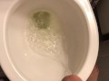 Power Pissing in the toilet after two beers