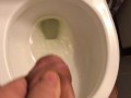 Power Pissing in the toilet after two beers