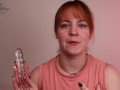Sex Toy Review - 7" Purple Rose Nubby Dildo by Gläs