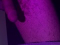 Artist cums on pedestal