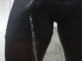 Pissing in pant, precum and jerking off at middle of the night