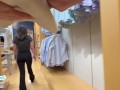 Teen wanted to try something new and fucks a STRANGER in the mall dressing room