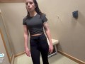 Teen wanted to try something new and fucks a STRANGER in the mall dressing room
