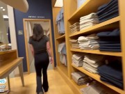 Teen didn’t want to stop fucking in a public dressing room