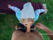 Kate i Axel bzykają się w Polskich górach przy ognisku i kiełbaskach (Outdoor PISS)