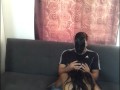 I ride my boyfriend's cock in my living room.