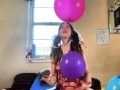 Naughty Teen discovers Stepfathers BALOON FETISH - Squeaking, Humping, and Squeezing til they pop!